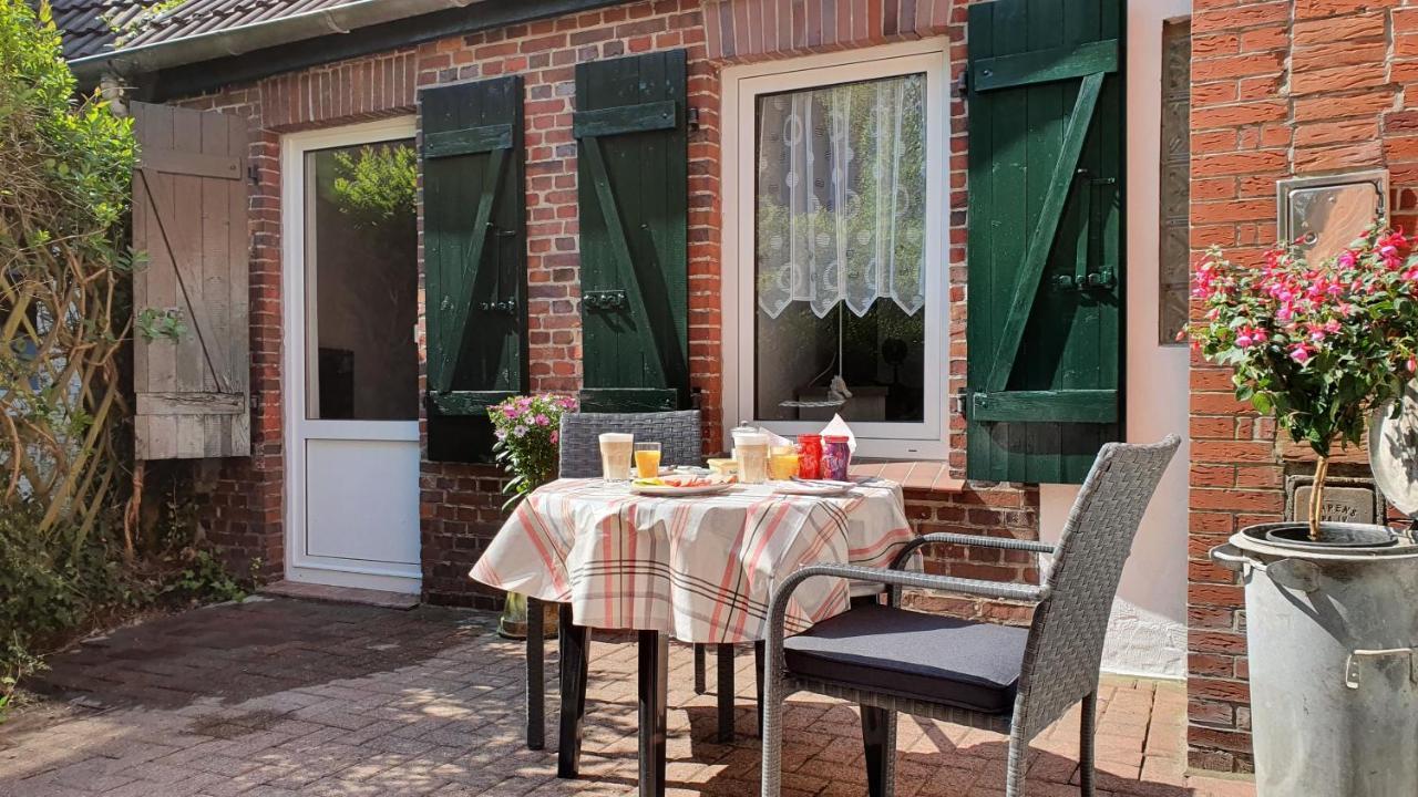 Fewo-Butze 2 Mit Terrasse Dornumersiel Buitenkant foto